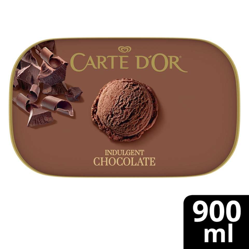 image 1 of Carte D'or Indulgent Chocolate Ice Cream Tub 900ml