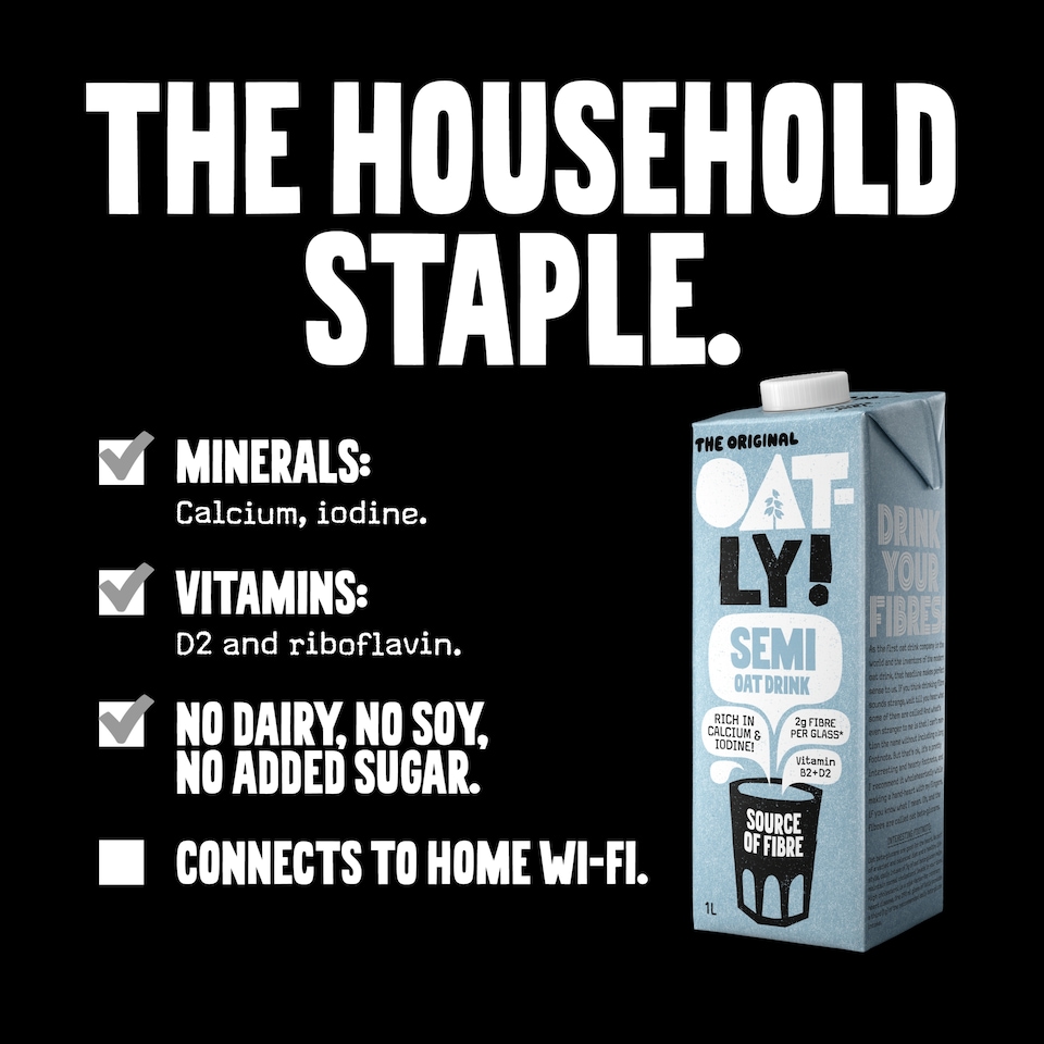image 1 of Oatly The Original Semi Oat Drink 1L