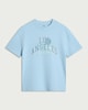 image 4 of F&F Boys Pure Cotton Oversized Fit T-Shirt in Blue