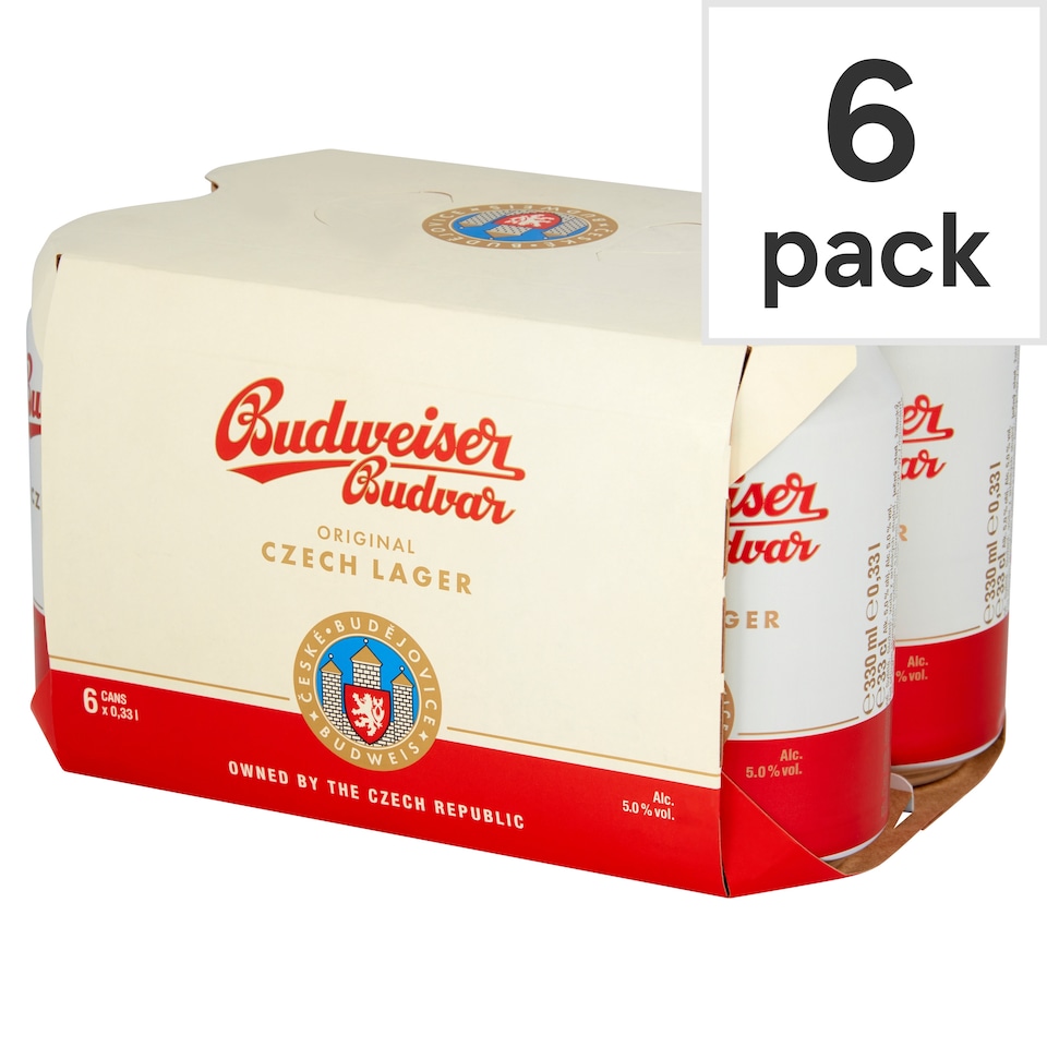 Budweiser Budvar Original 6X330ml Cans
