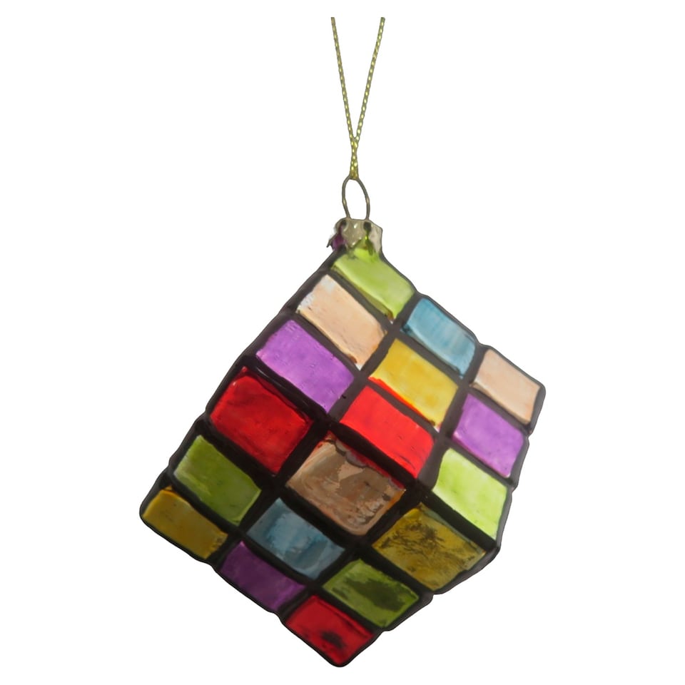 Bayswood Retro Cube Hanging Christmas Decoration