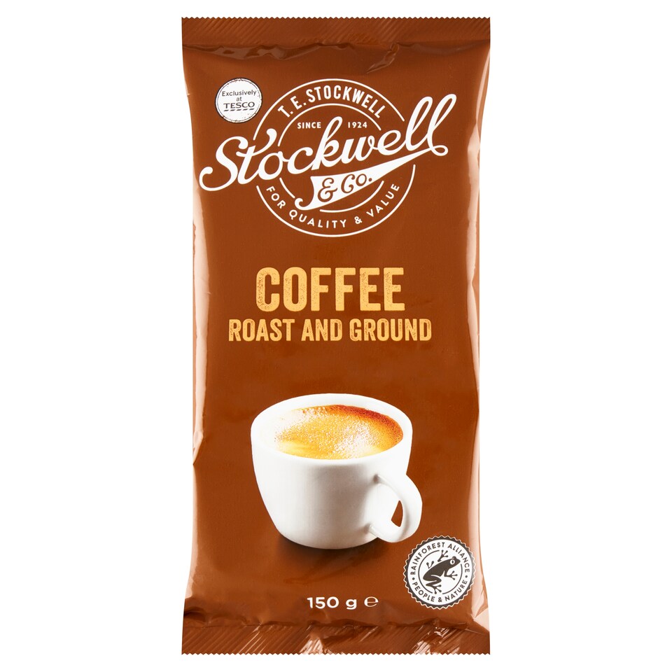 Stockwell & Co. pörkölt, őrölt Robusta kávé 150 g