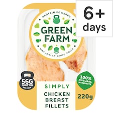 Green Farm Simply Roasted 2 Chicken Breast Fillets 220G
