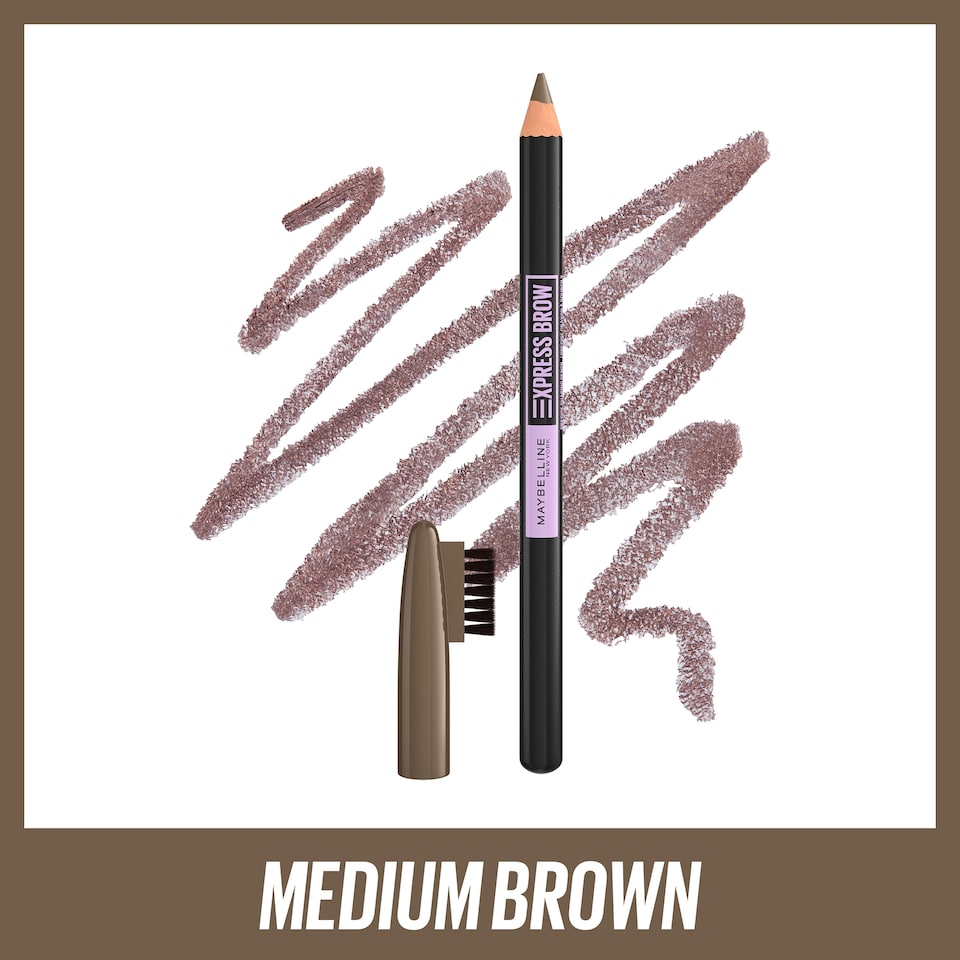 image 1 of Maybelline Express Brow Precise Shaping Pencil Medium Brown