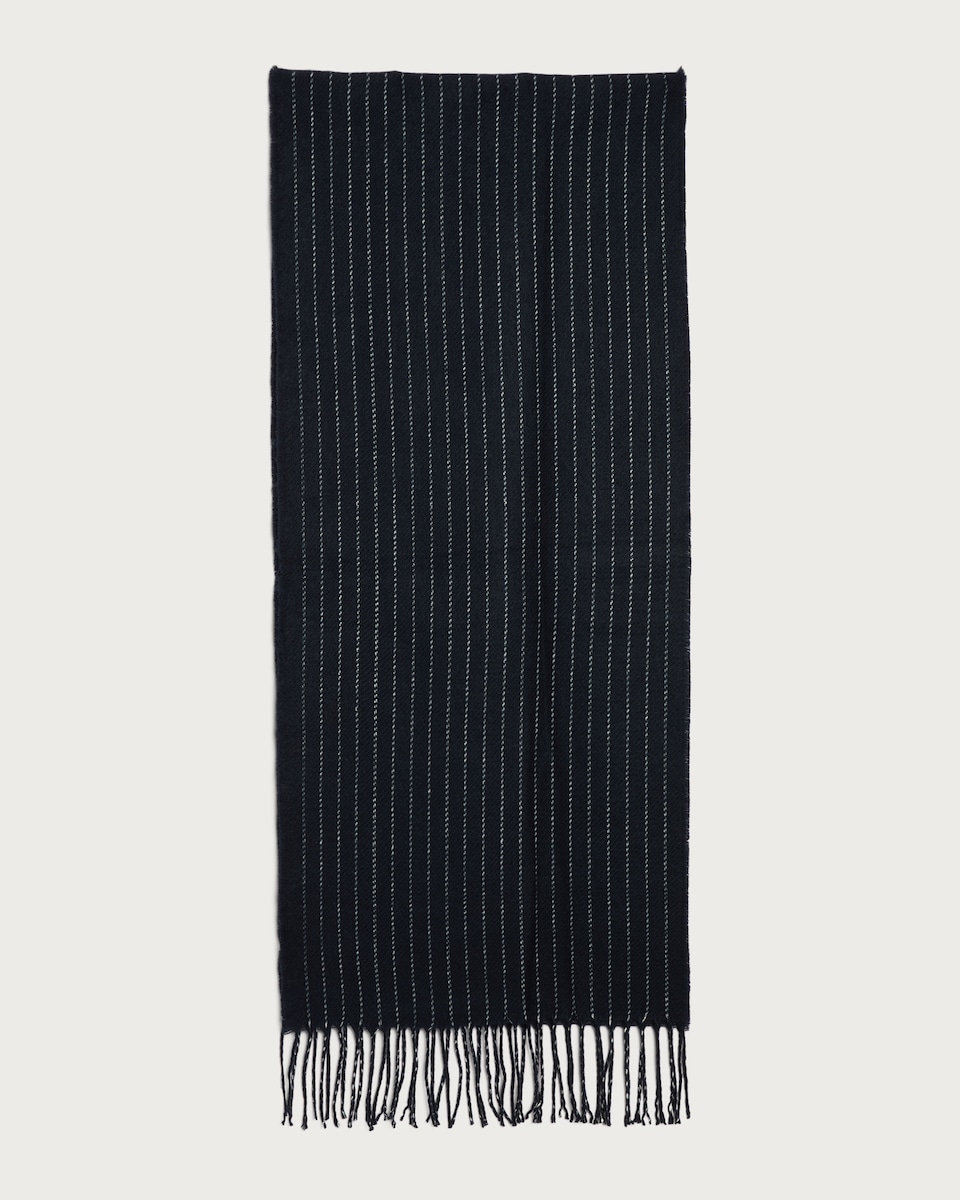 F&F Pinstripe Scarf in Navy