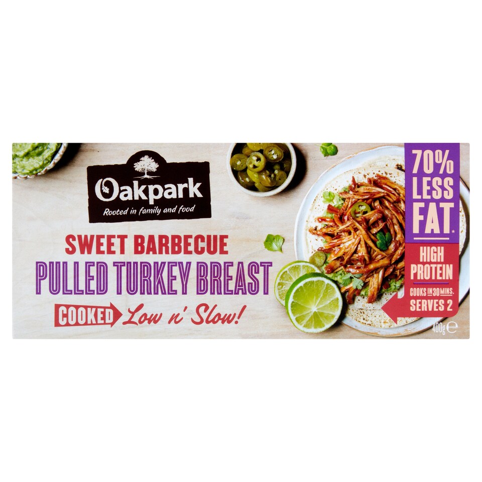 Oakpark Sweet Barbecue Pulled Turkey Breast 400g