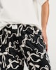 image 2 of F&F Pure Cotton Bow Print Pyjama Bottoms in Black