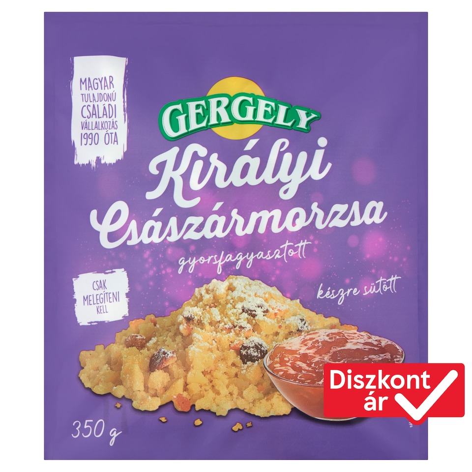 Gergely gyorsfagyasztott királyi császármorzsa 350 g