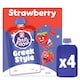 image 1 of Petits Filous Greek Style Strawberry Yogurt Pouch 4x85g