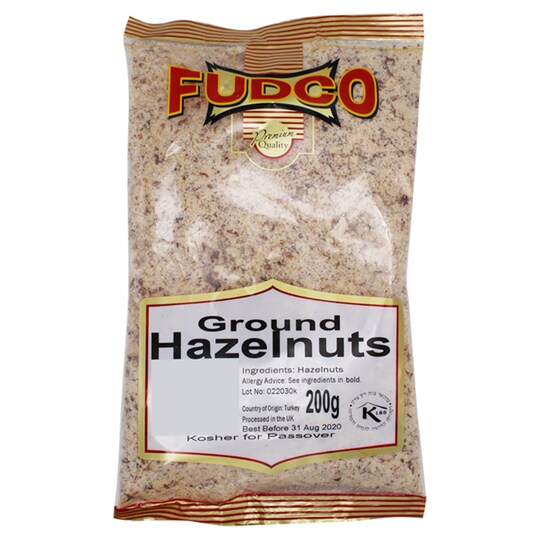 Fudco Raw Ground Hazelnuts 200G Tesco Groceries