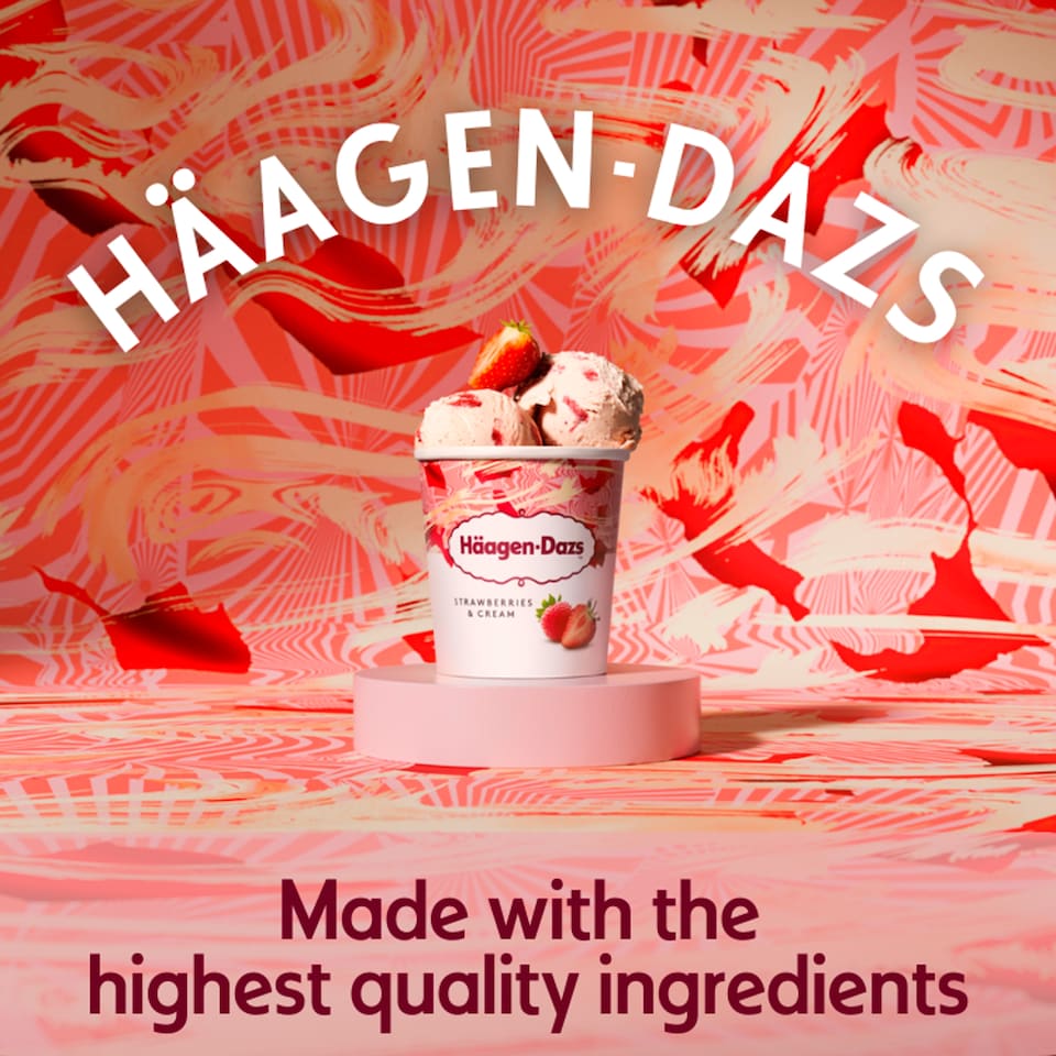 image 1 of Haagen-Dazs Ice Cream - Strawberries & Cream 460ml