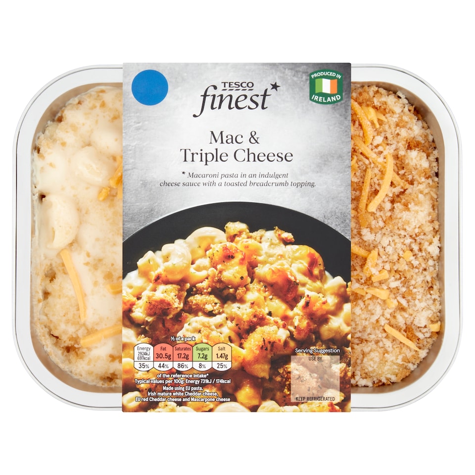 Tesco Finest Mac And Triple Cheese 800G