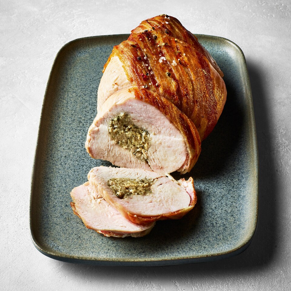 23. Tesco Pork, Sage & Onion Stuffed Turkey Breast Joint 1.17kg (Serves 6)