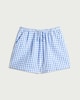 image 4 of F&F Girls Pure Cotton Gingham Shorts in Blue