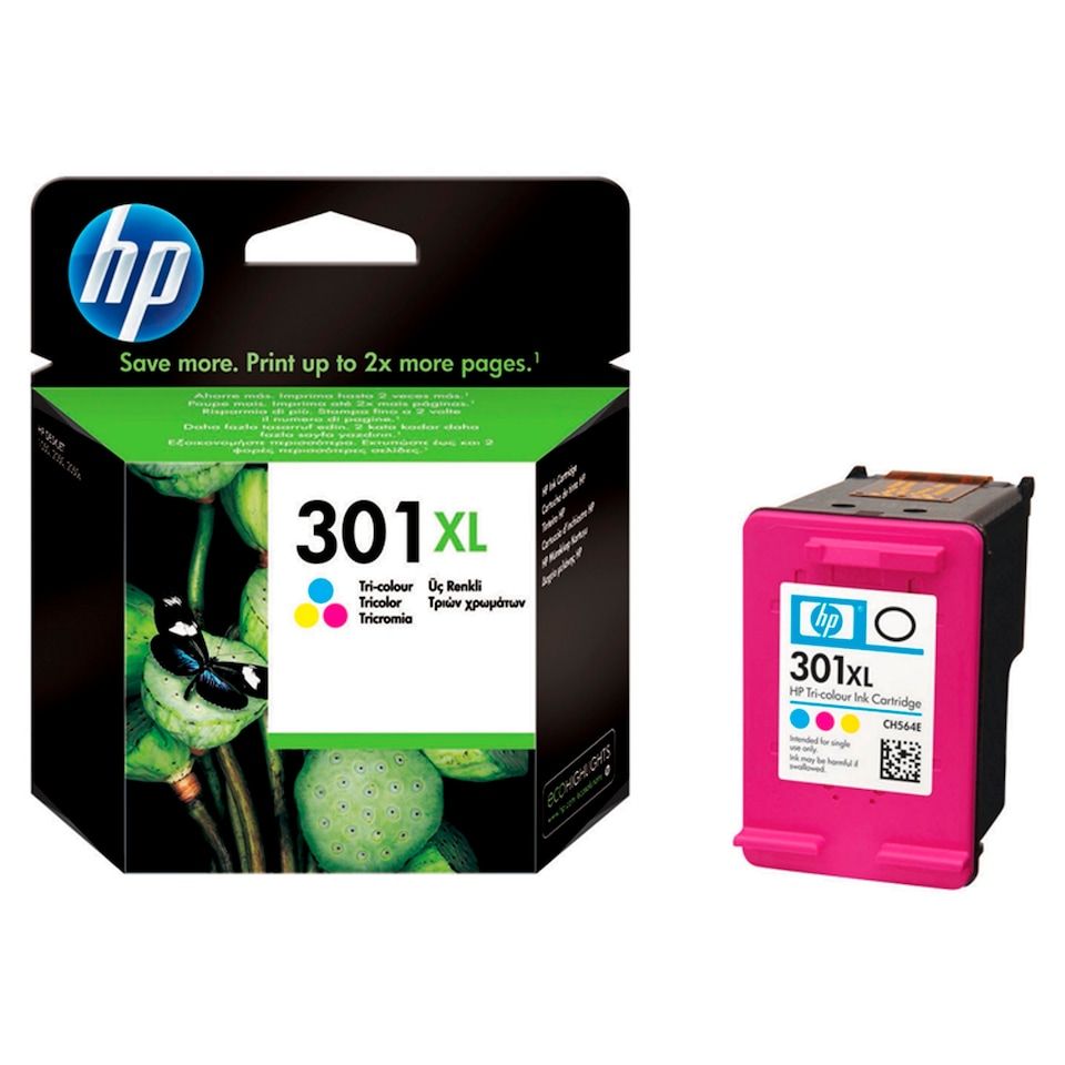 image 1 of Hp 301 Xl Tri Color Printer Ink Cartridge
