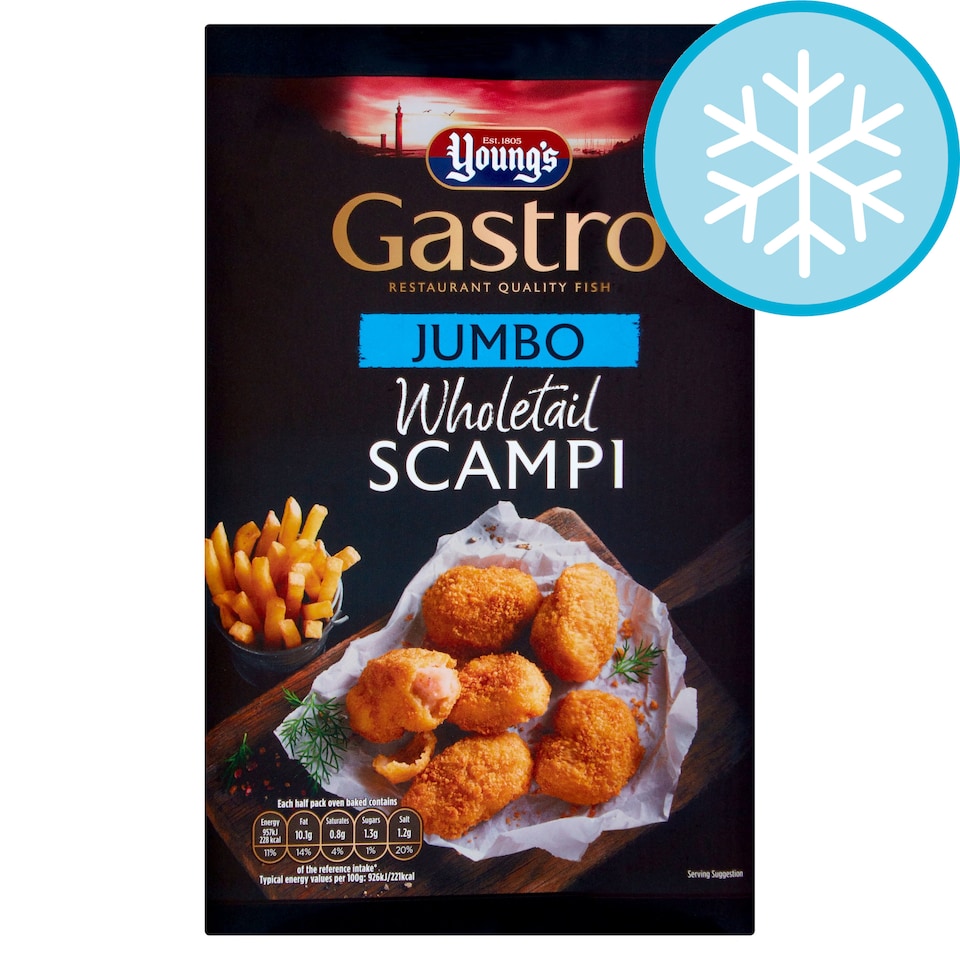 Youngs Jumbo Whole Scampi 220G