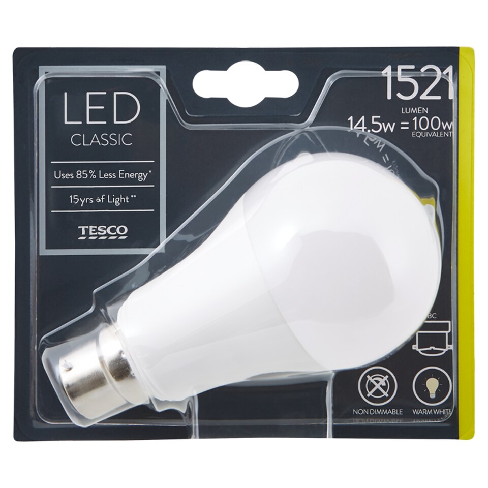 Tesco Led Classic 100W Bayonet Cap