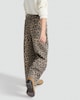 image 3 of F&F Girls Pure Cotton Leopard Print Wide Leg Jeans in Multi Brown