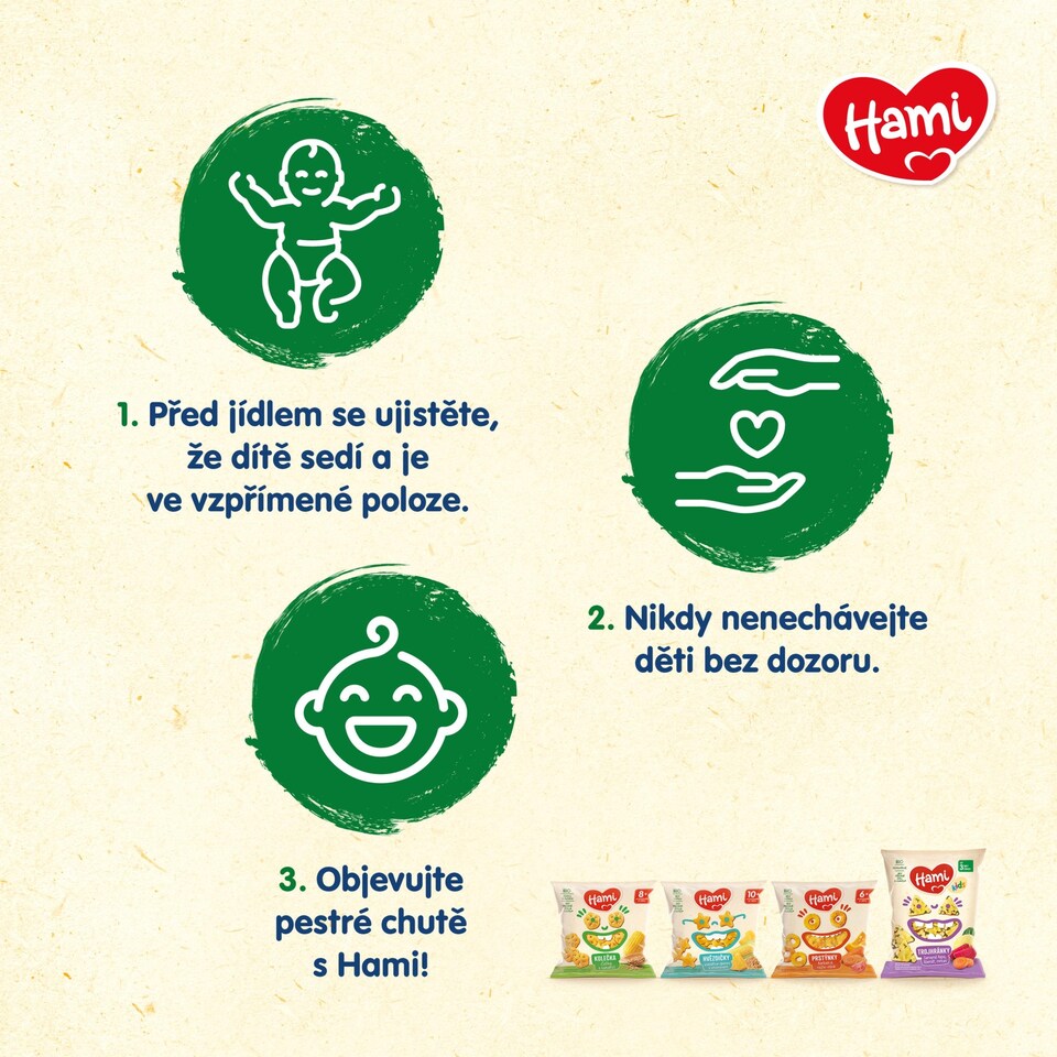 Obrázek 1 pro produkt HAMI prstýnky Mrkev a rajče-dýně 20 g