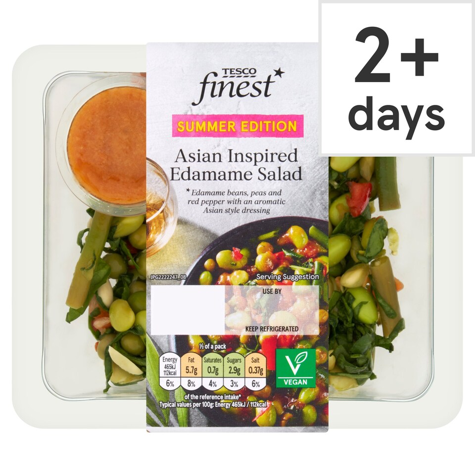 Tesco Finest Edamame & Greens Salad 200G Tesco Groceries