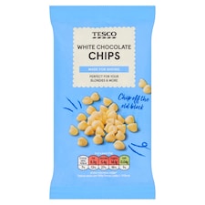 Tesco White Chocolate Chips 100G
