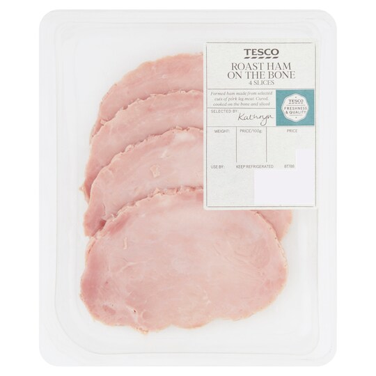Tesco Roast Ham On The Bone 4 Slices Tesco Groceries