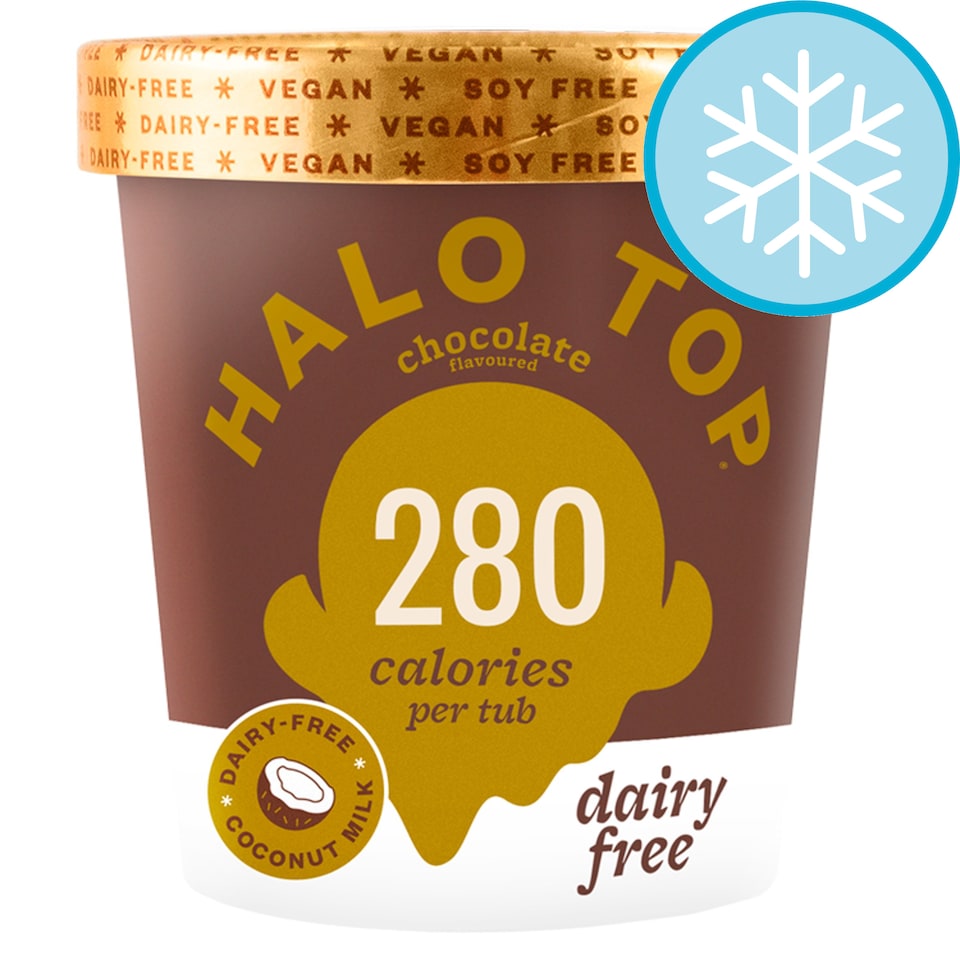 Halo Top Chocolate Flavoured Dairy Free Ice Cream 473Ml