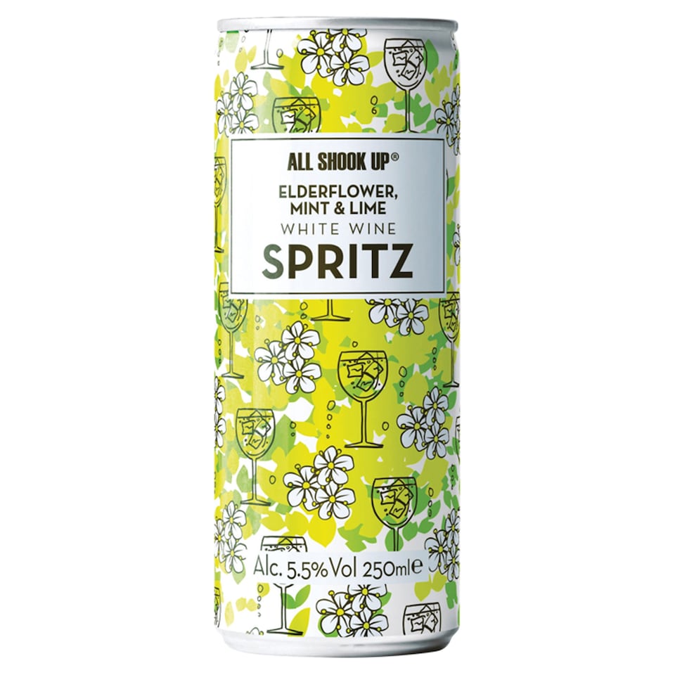 All Shook Up Spritz Elderflower Mint & Lime250ml