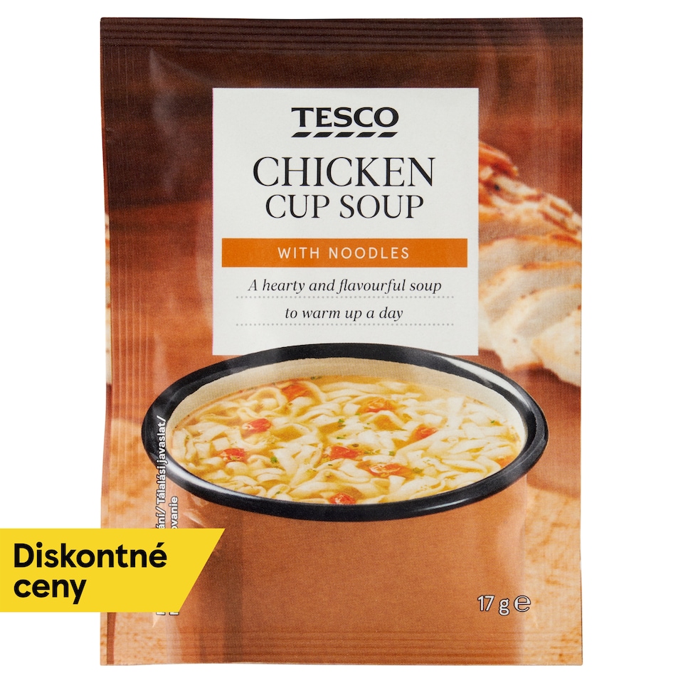 Tesco Chicken Cup Soup with Noodles 17 g