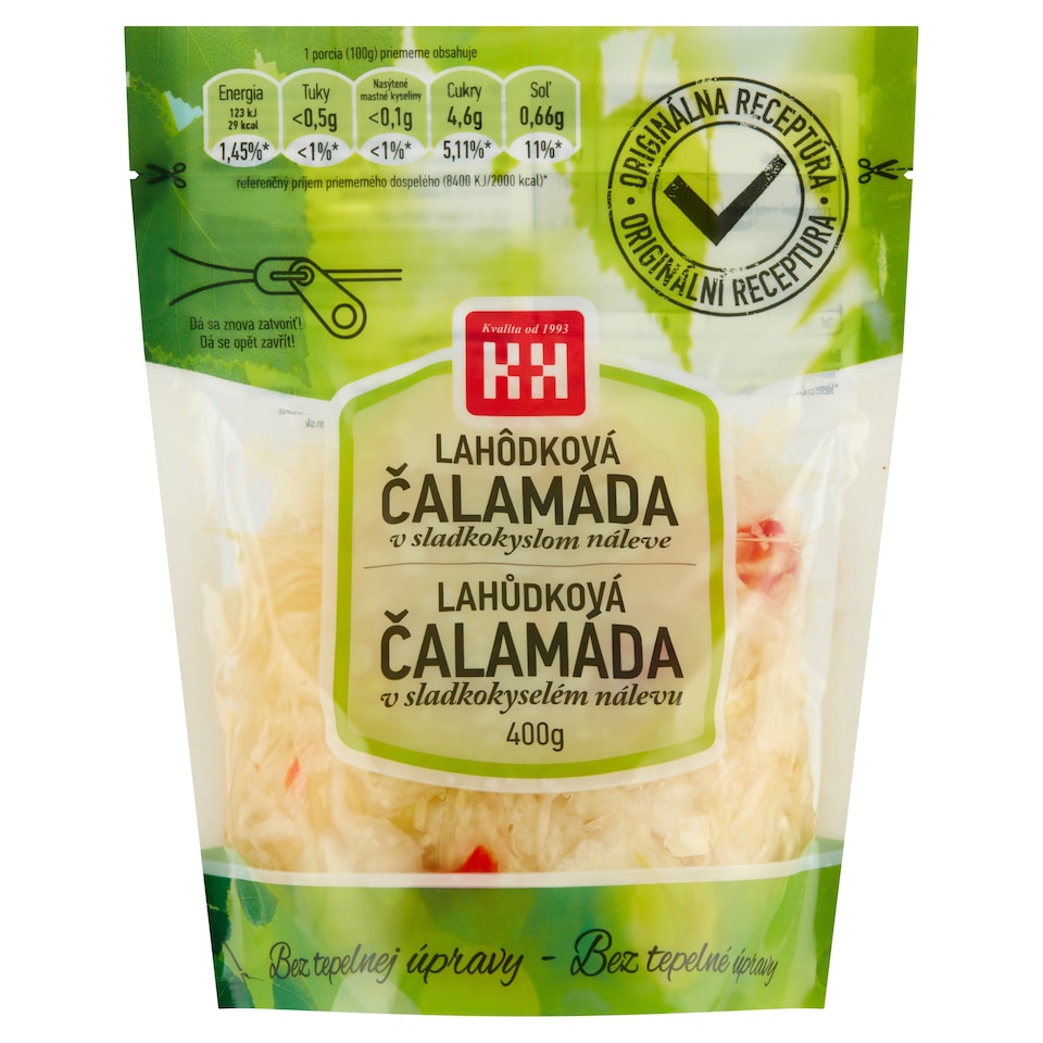 Obrázek 1 pro produkt H+H Lahůdková čalamáda v sladkokyselém nálevu 400g