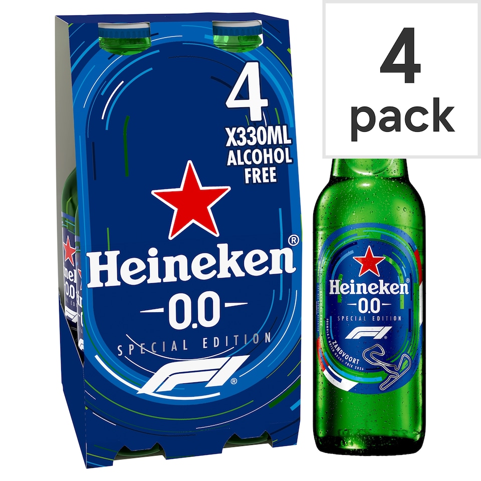 Heineken 0.0 Alcohol Free Beer 4X330ml