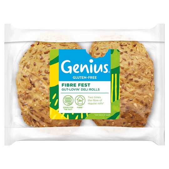 Genius Gluten Free Fibre Fest Deli Rolls Tesco Groceries