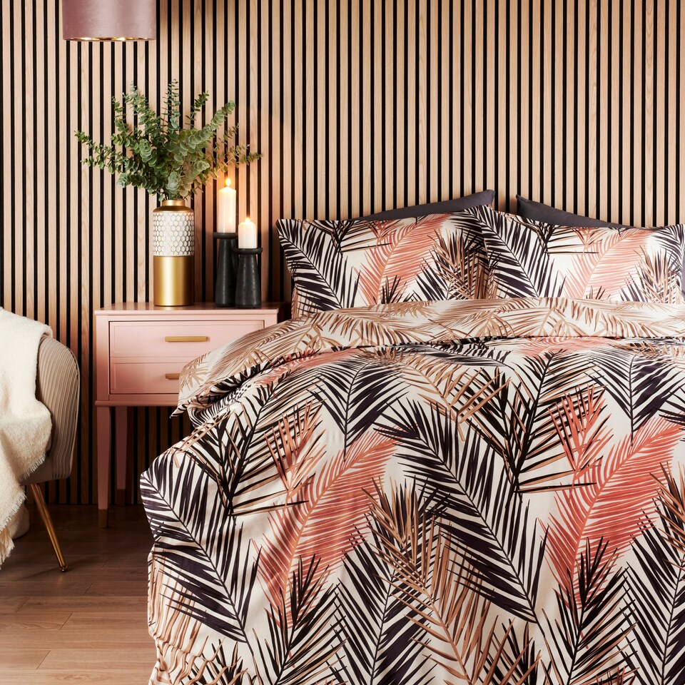 Cosmo Living Fern Leaf Duvet Set Double Tesco Groceries