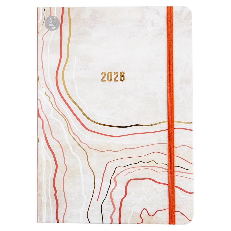 A5 Stone Day to a Page Diary 2026