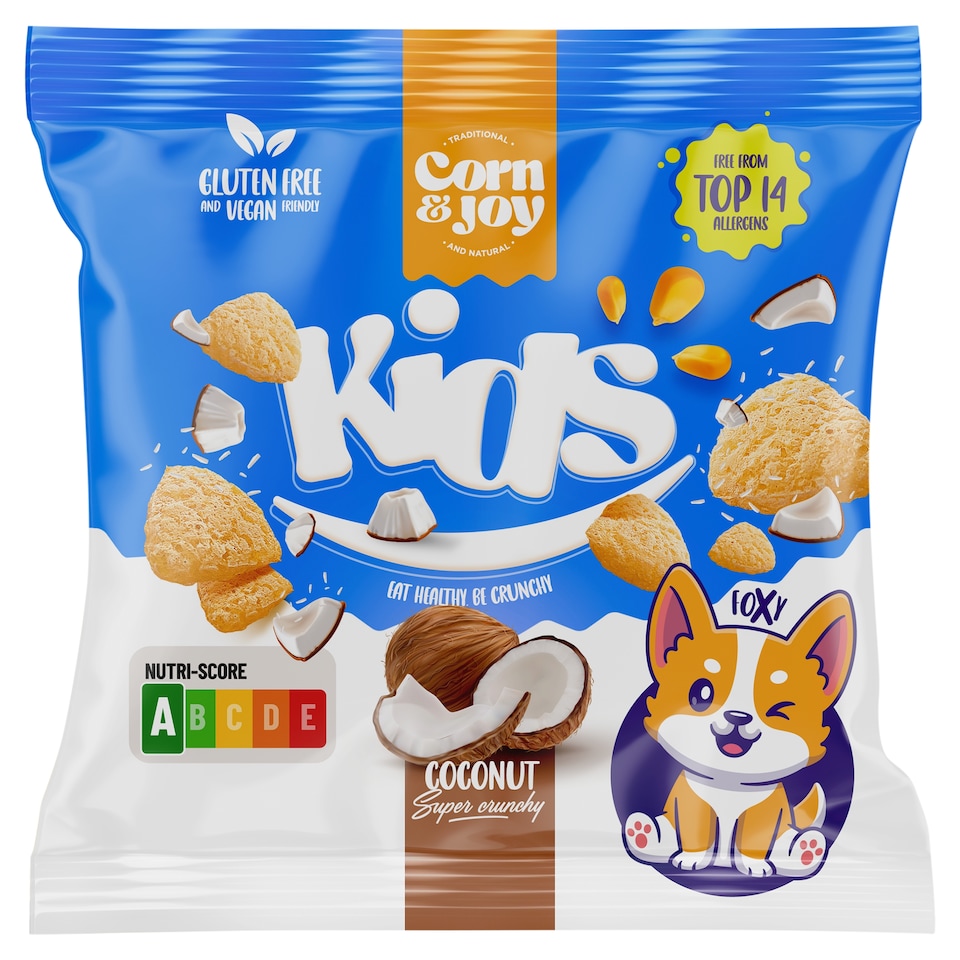Corn & Joy Kids extrudált kókusz ízű snack 40 g