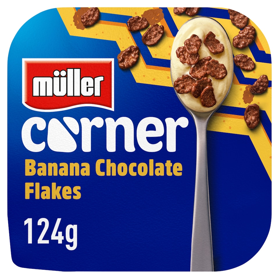 image 1 of Muller Corner Banana Chocolate Flakes Yogurt 124g