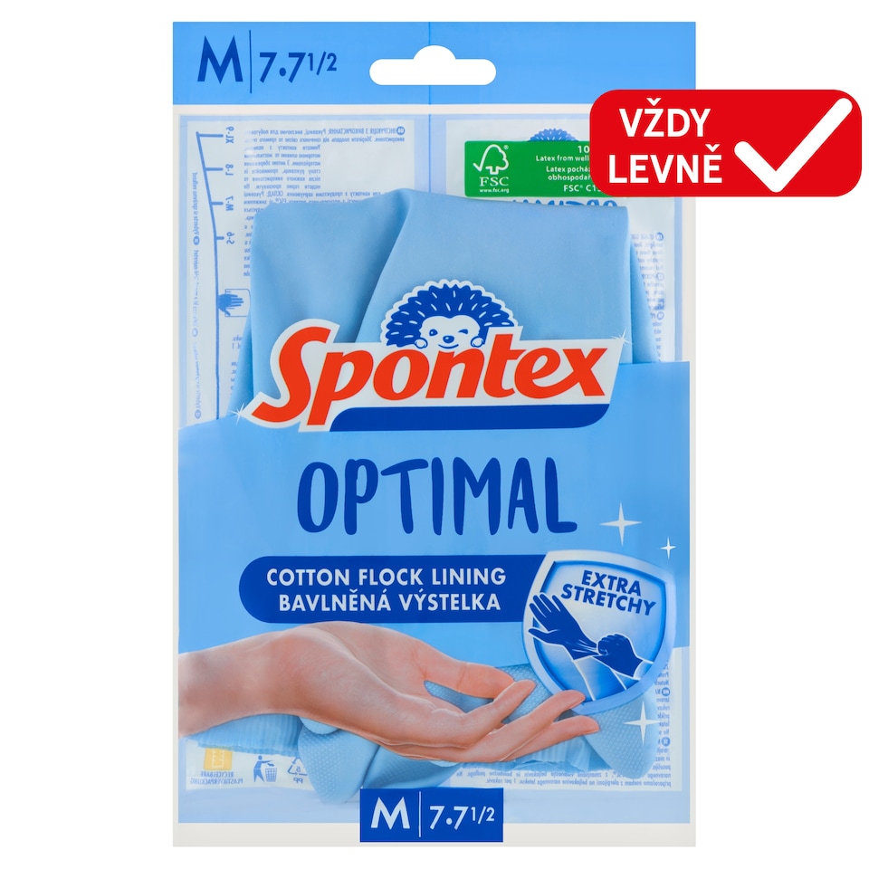 image 1 of Spontex Optimal Gloves M 7-7½ 1 Pair