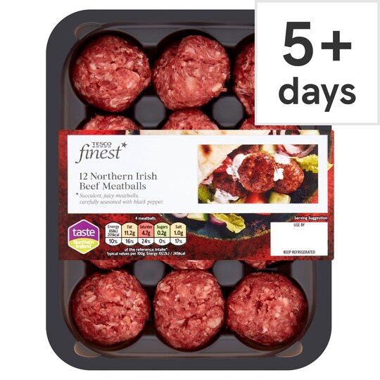 Tesco Finest Beef Meatballs 336g Tesco Groceries