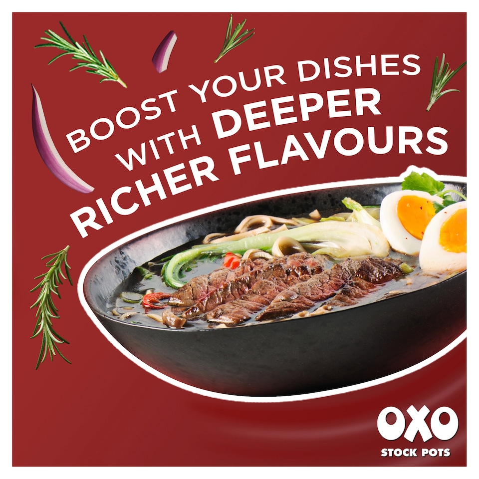 image 1 of Oxo Beef Onion & Rosemary Stock Pot 4 Pack 80G