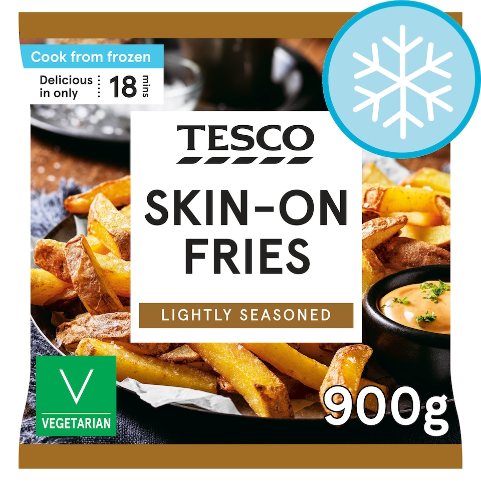 Tesco Skin On Fries 900g
