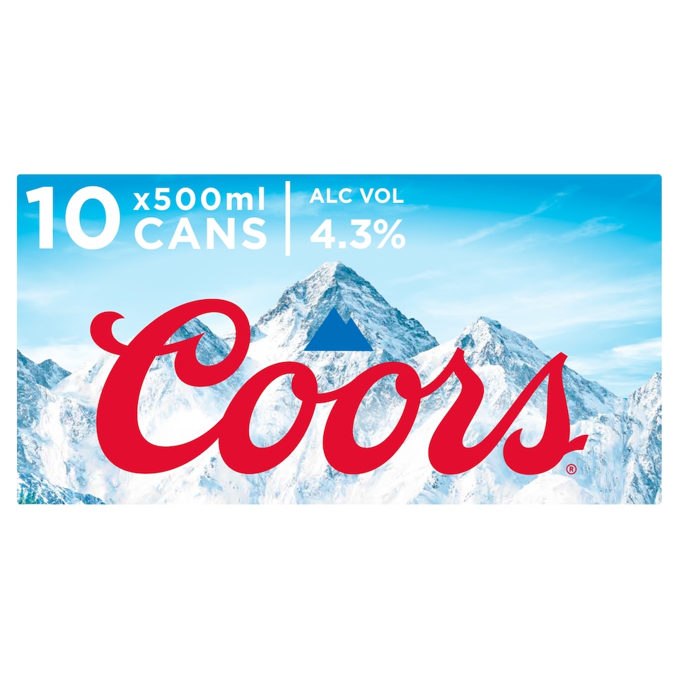 Coors Lager 10 X 500Ml