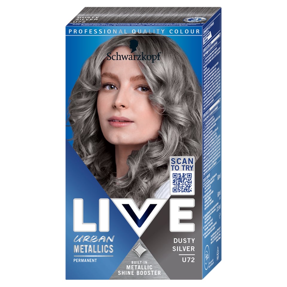 image 1 of Schwarzkopf Live Urban Metallics U72 Dusty Silver
