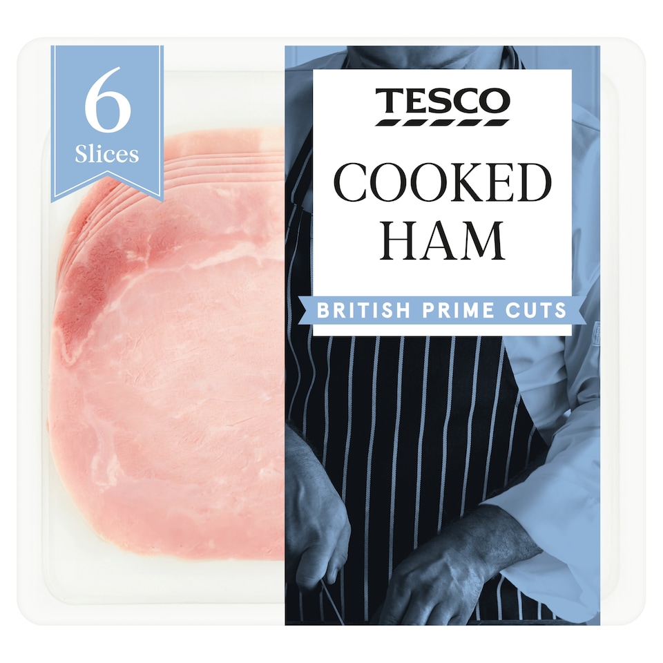 image 1 of Tesco British Cooked Ham Slices 120g
