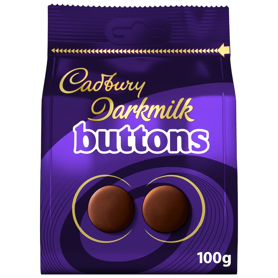 Cadbury Dark Milk Chocolate Buttons Bag 100G