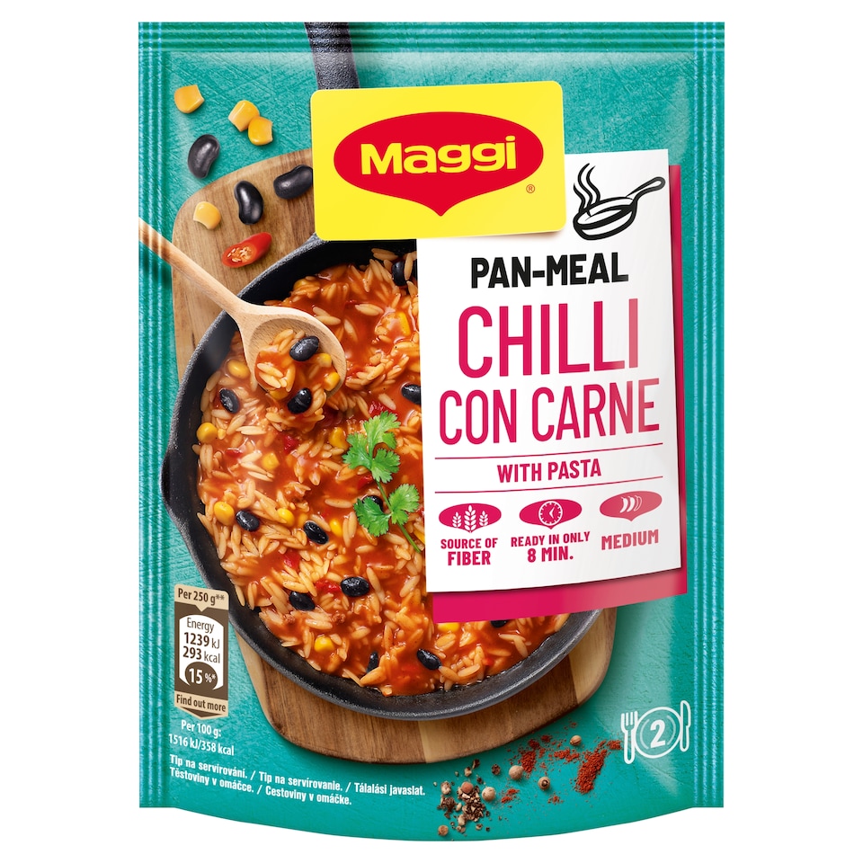 Maggi Chili Con Carne tészta paradicsomos-babos csípős szósszal 163,5 g