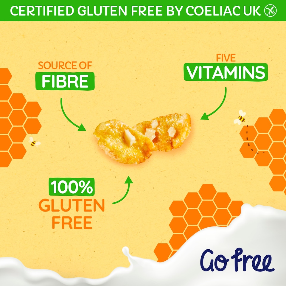 image 1 of Nestlé GoFree Honeynut Flakes Cereal 350g