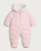 image 1 of F&F Baby Shower Resistant Padded Pramsuit in Pink