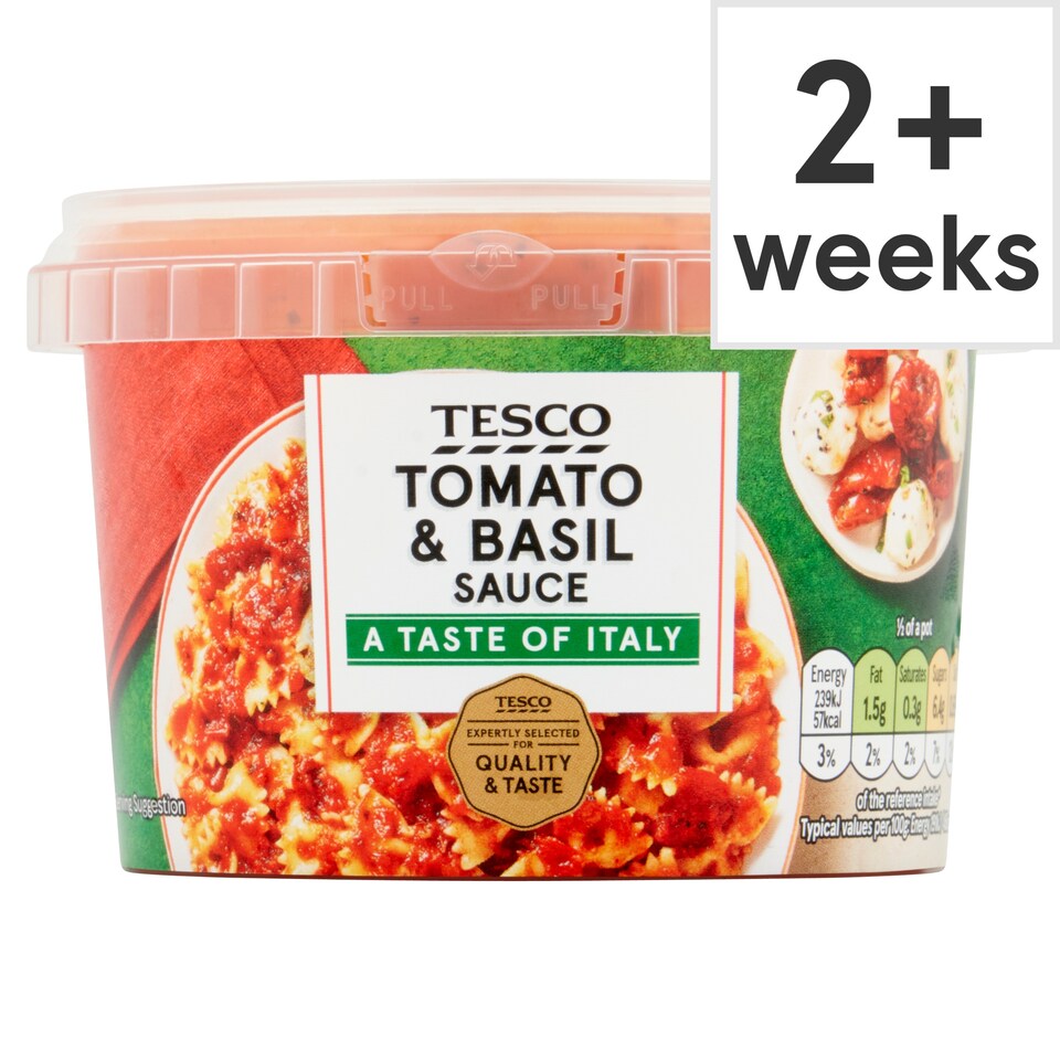Tesco Tomato & Basil Sauce 250g