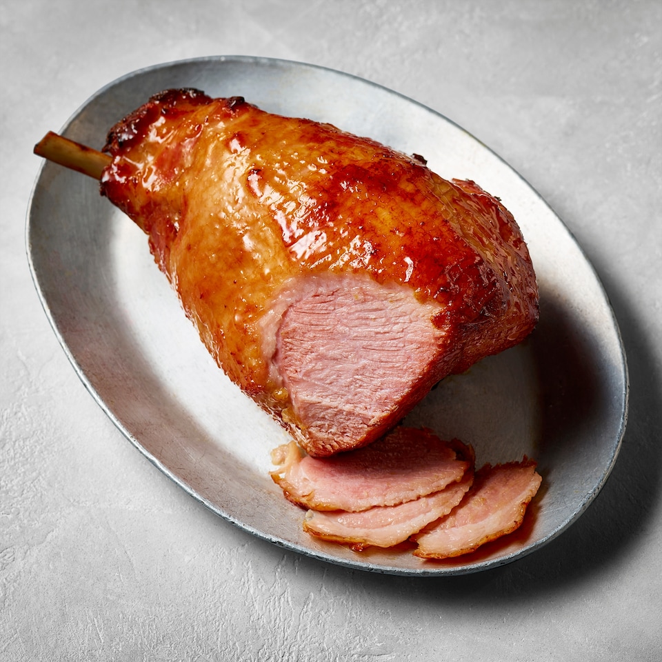 47. Tesco Finest Slow Cooked Bone-in Gammon with a Honey Glaze 1.67kg (Serves 8)