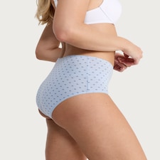 F&F 5-Pack Cotton Rich Floral Full Brief Knickers in Blue